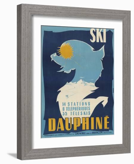 Ski Dauphine-Vintage Apple Collection-Framed Giclee Print