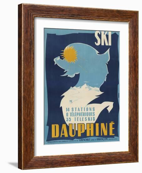 Ski Dauphine-Vintage Apple Collection-Framed Giclee Print