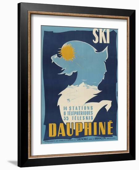 Ski Dauphine-Vintage Apple Collection-Framed Giclee Print