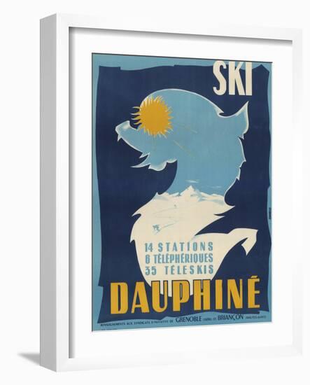 Ski Dauphine-Vintage Apple Collection-Framed Giclee Print