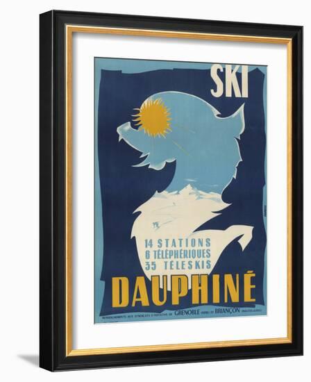 Ski Dauphine-Vintage Apple Collection-Framed Giclee Print