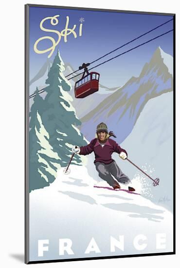 Ski France-Kem Mcnair-Mounted Giclee Print