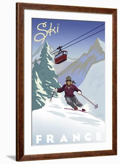 Ski France-Kem Mcnair-Framed Giclee Print