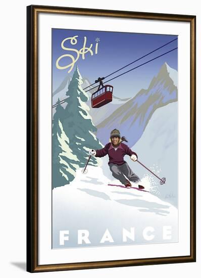 Ski France-Kem Mcnair-Framed Giclee Print