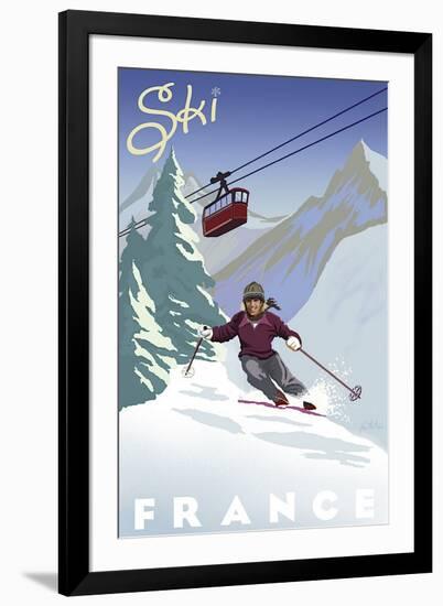 Ski France-Kem Mcnair-Framed Giclee Print