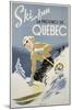 Ski Fun la Province de Quebec, 1948-null-Mounted Art Print