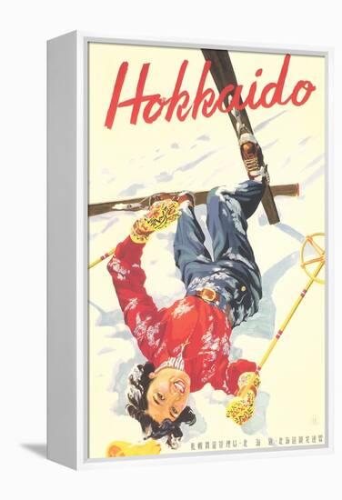 Ski Hokkaido Travel Poster-null-Framed Stretched Canvas