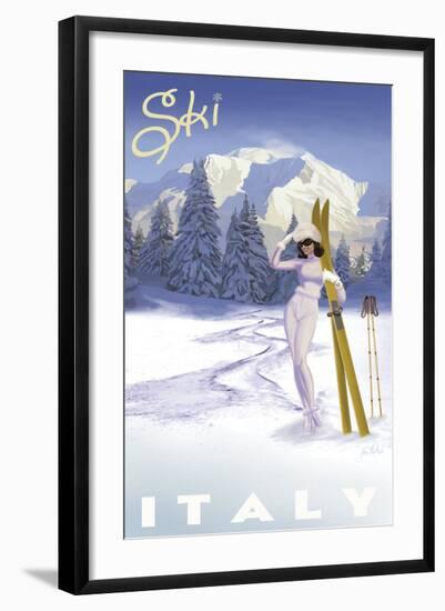 Ski Italy-Kem Mcnair-Framed Art Print