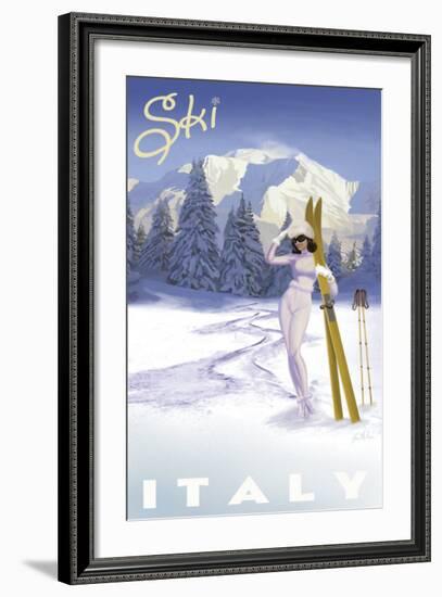 Ski Italy-Kem Mcnair-Framed Art Print