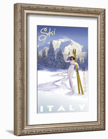 Ski Italy-Kem Mcnair-Framed Art Print