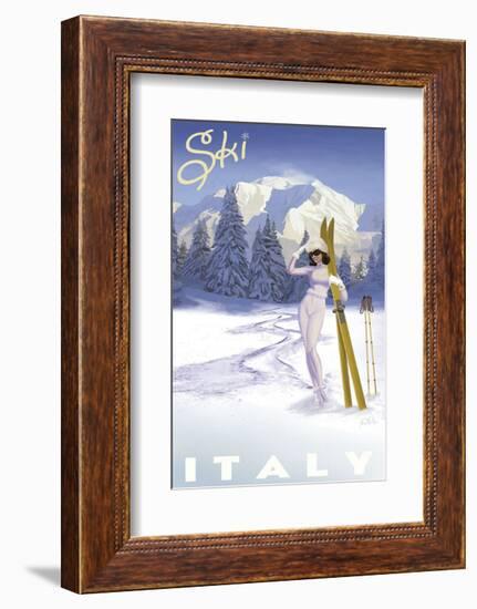 Ski Italy-Kem Mcnair-Framed Art Print