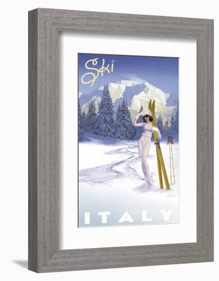 Ski Italy-Kem Mcnair-Framed Art Print