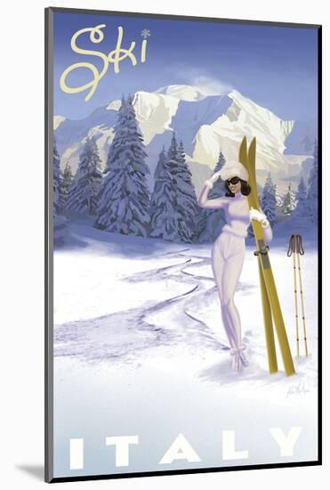 Ski Italy-Kem Mcnair-Mounted Art Print