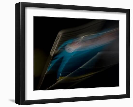 Ski Jumper in Action, Torino, Italy-Chris Trotman-Framed Photographic Print