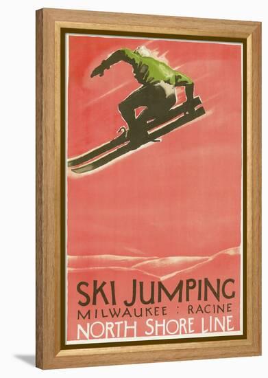 Ski Jumping Poster-null-Framed Stretched Canvas