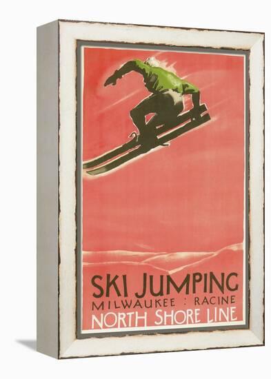 Ski Jumping Poster-null-Framed Stretched Canvas