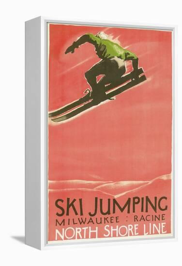 Ski Jumping Poster-null-Framed Stretched Canvas