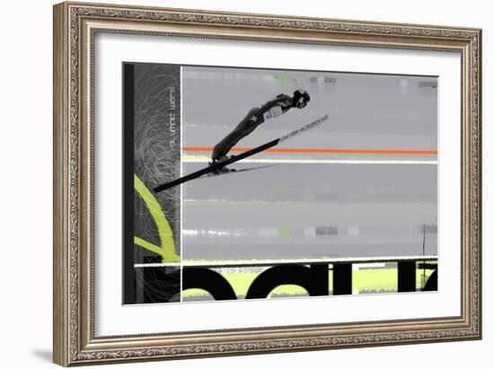 Ski Jumping-NaxArt-Framed Art Print