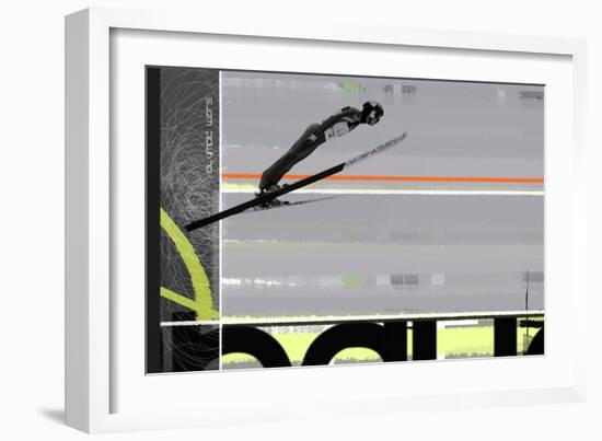 Ski Jumping-NaxArt-Framed Art Print