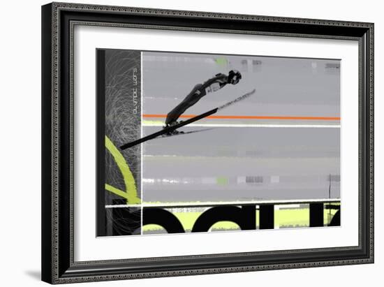 Ski Jumping-NaxArt-Framed Art Print