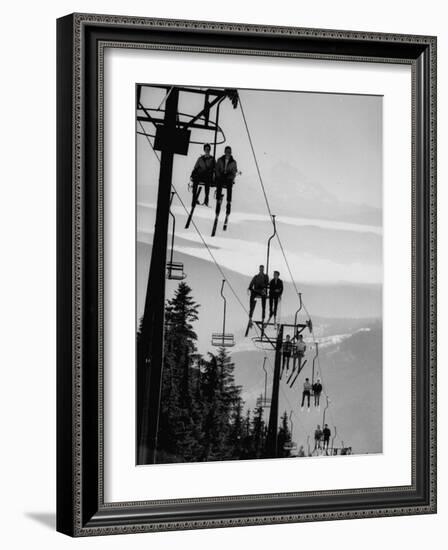 Ski Lift on Mt. Hood-Nat Farbman-Framed Photographic Print