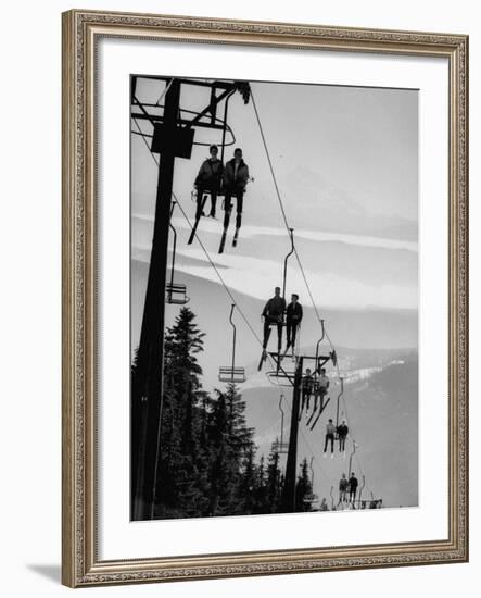 Ski Lift on Mt. Hood-Nat Farbman-Framed Photographic Print