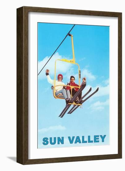 Ski Lift, Sun Valley, Idaho-null-Framed Art Print