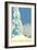 Ski Montana, Snow on Pine Tree-null-Framed Premium Giclee Print