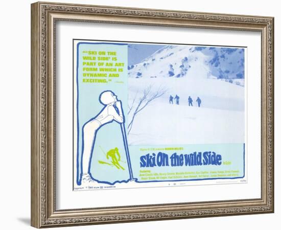 Ski on the Wild Side, 1967-null-Framed Art Print