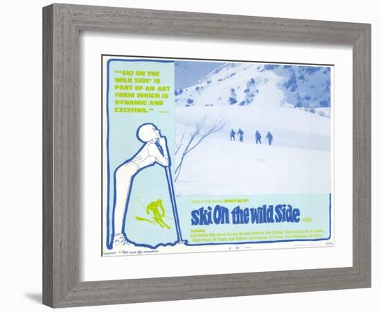 Ski on the Wild Side, 1967-null-Framed Art Print