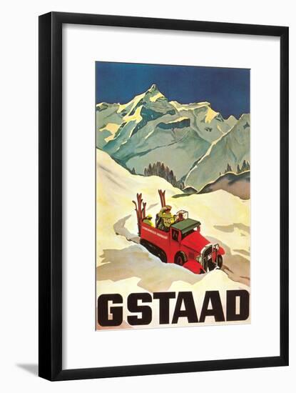 Ski Patrol Gstaad-null-Framed Art Print