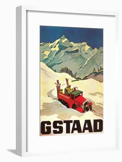 Ski Patrol Gstaad-null-Framed Art Print