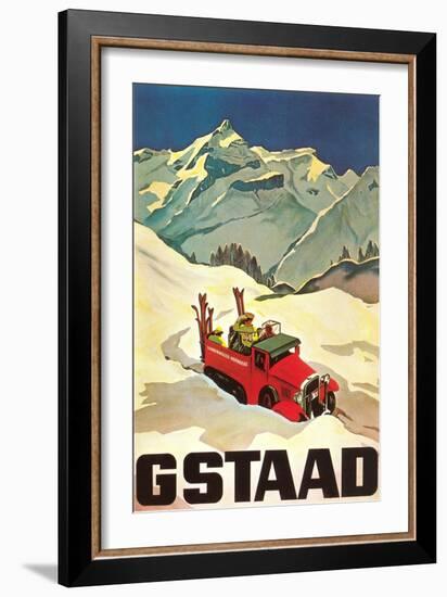 Ski Patrol Gstaad-null-Framed Art Print