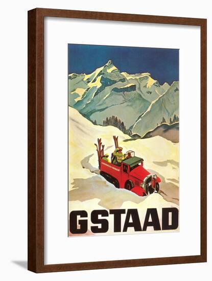 Ski Patrol Gstaad-null-Framed Art Print