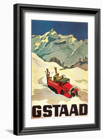 Ski Patrol Gstaad-null-Framed Art Print