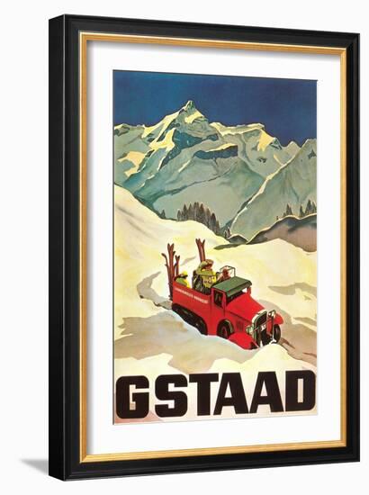 Ski Patrol Gstaad-null-Framed Art Print