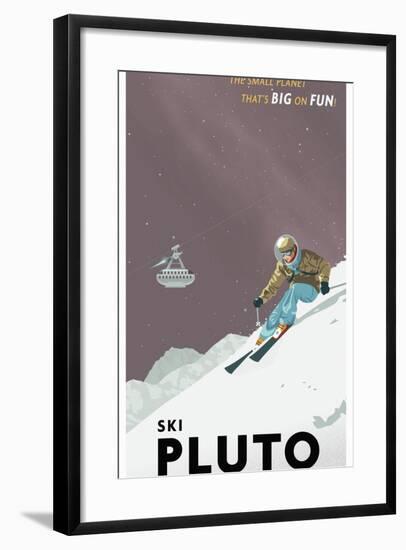 Ski Pluto-Steve Thomas-Framed Giclee Print