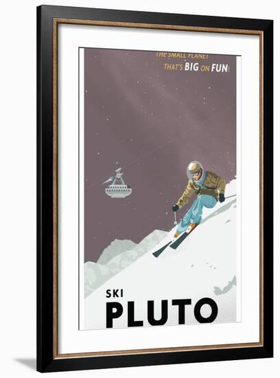 Ski Pluto-Steve Thomas-Framed Giclee Print