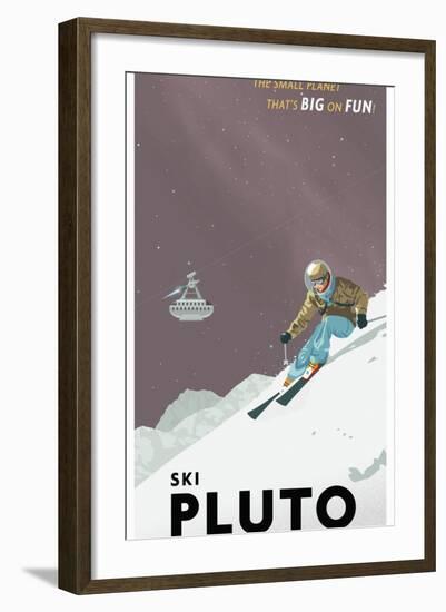 Ski Pluto-Steve Thomas-Framed Giclee Print