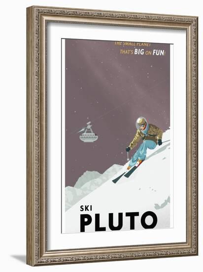 Ski Pluto-Steve Thomas-Framed Giclee Print