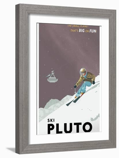 Ski Pluto-Steve Thomas-Framed Giclee Print