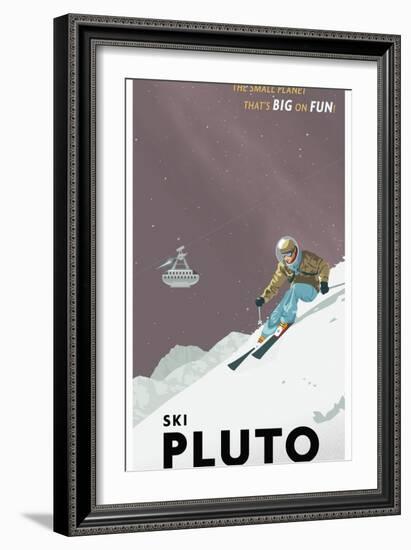 Ski Pluto-Steve Thomas-Framed Giclee Print