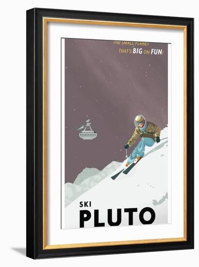 Ski Pluto-Steve Thomas-Framed Giclee Print