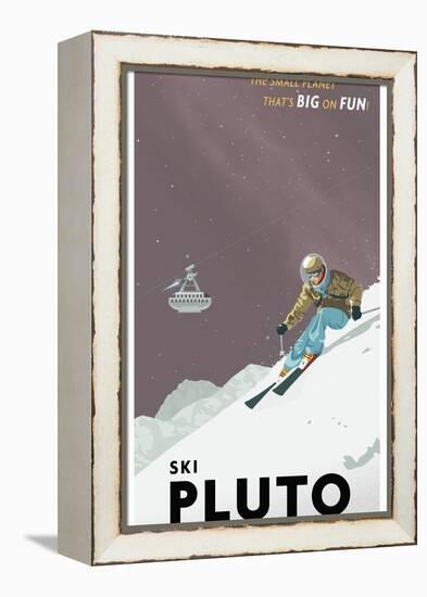 Ski Pluto-Steve Thomas-Framed Premier Image Canvas