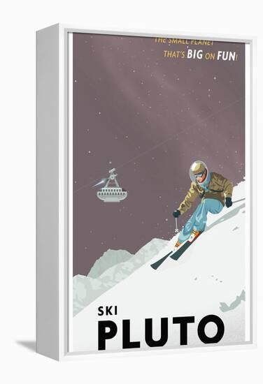 Ski Pluto-Steve Thomas-Framed Premier Image Canvas