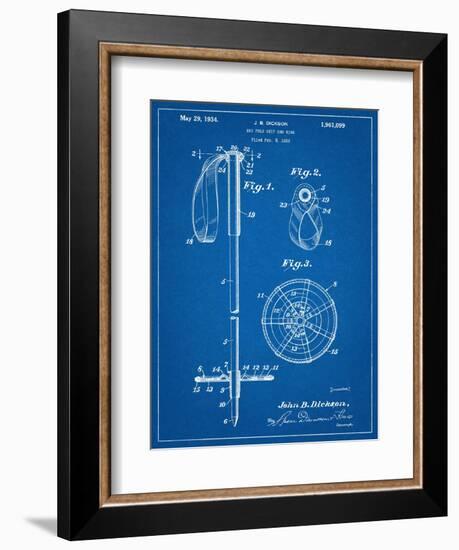 Ski Pole Patent-null-Framed Art Print