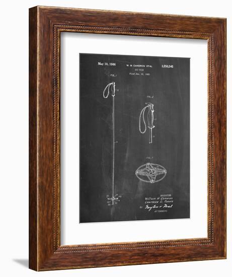 Ski Pole Patent-Cole Borders-Framed Art Print