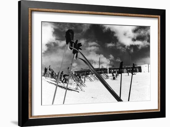 Ski Poles. Gloves. Skis-null-Framed Photographic Print