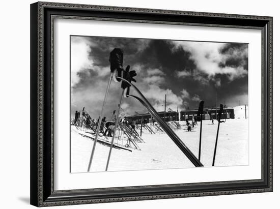 Ski Poles. Gloves. Skis-null-Framed Photographic Print