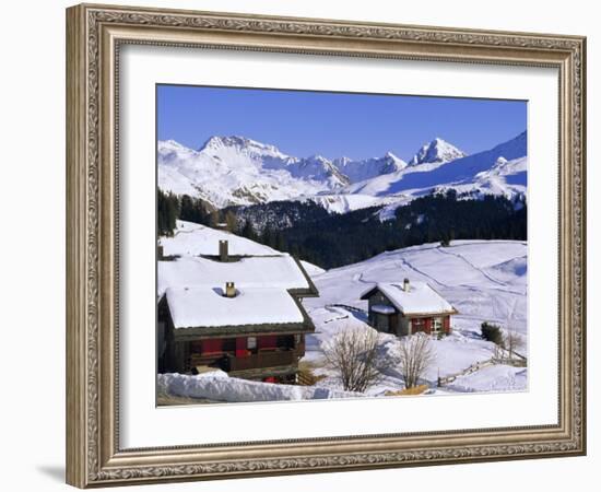 Ski Resort, Arosa, Graubunden Region, Swiss Alps, Switzerland, Europe-John Miller-Framed Photographic Print